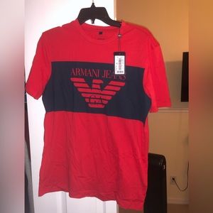 Armani jeans designer mens t shirt